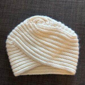 Portolano Cream Knit Hat